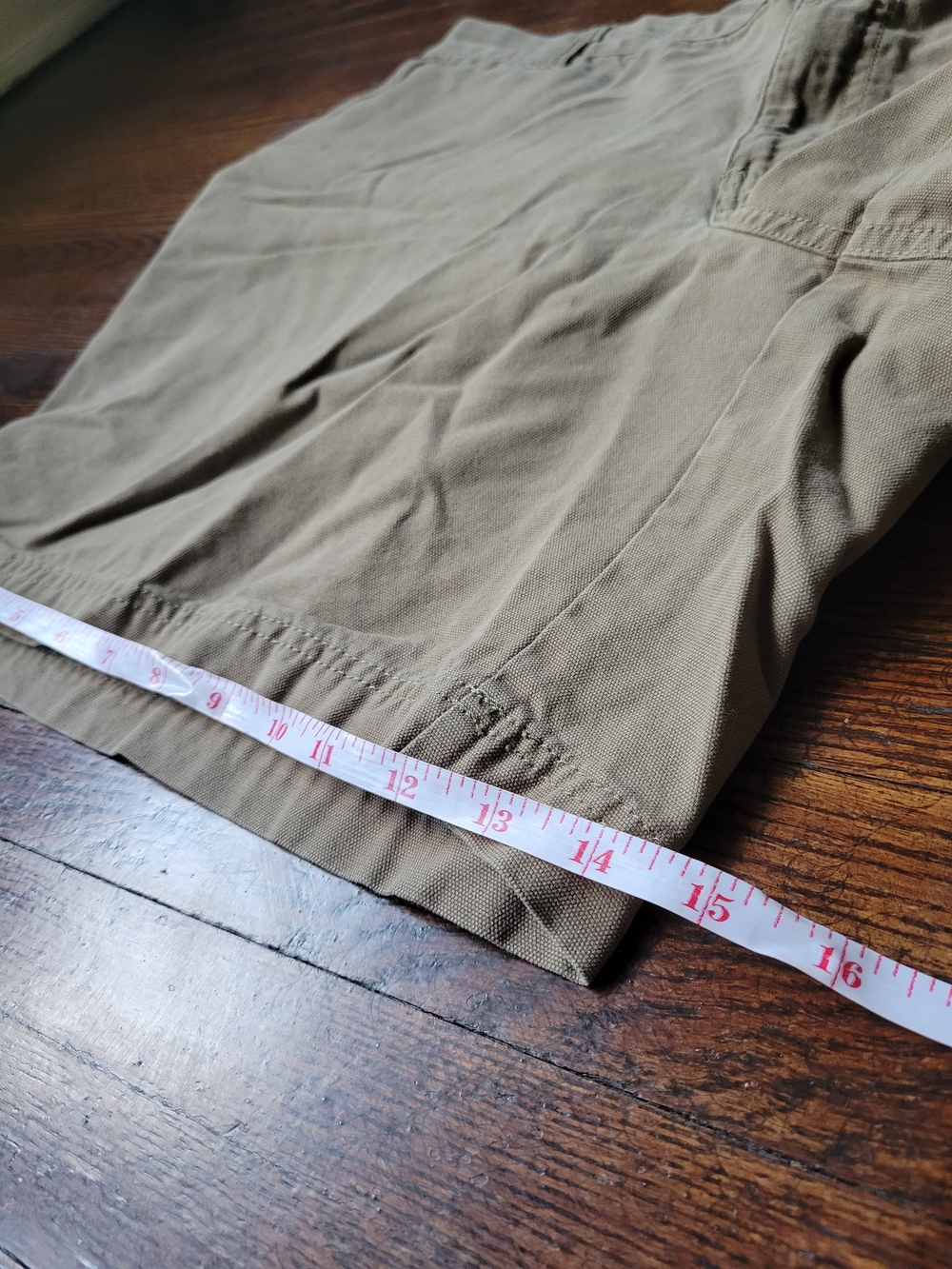 Columbia Men Size 40W 8L Flat Front Cargo Khaki Tan Shorts Workwear, Hiking - Picture 7 of 17